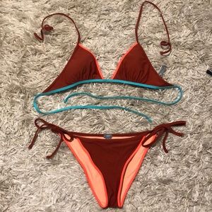 Aerie multicolor string bikini